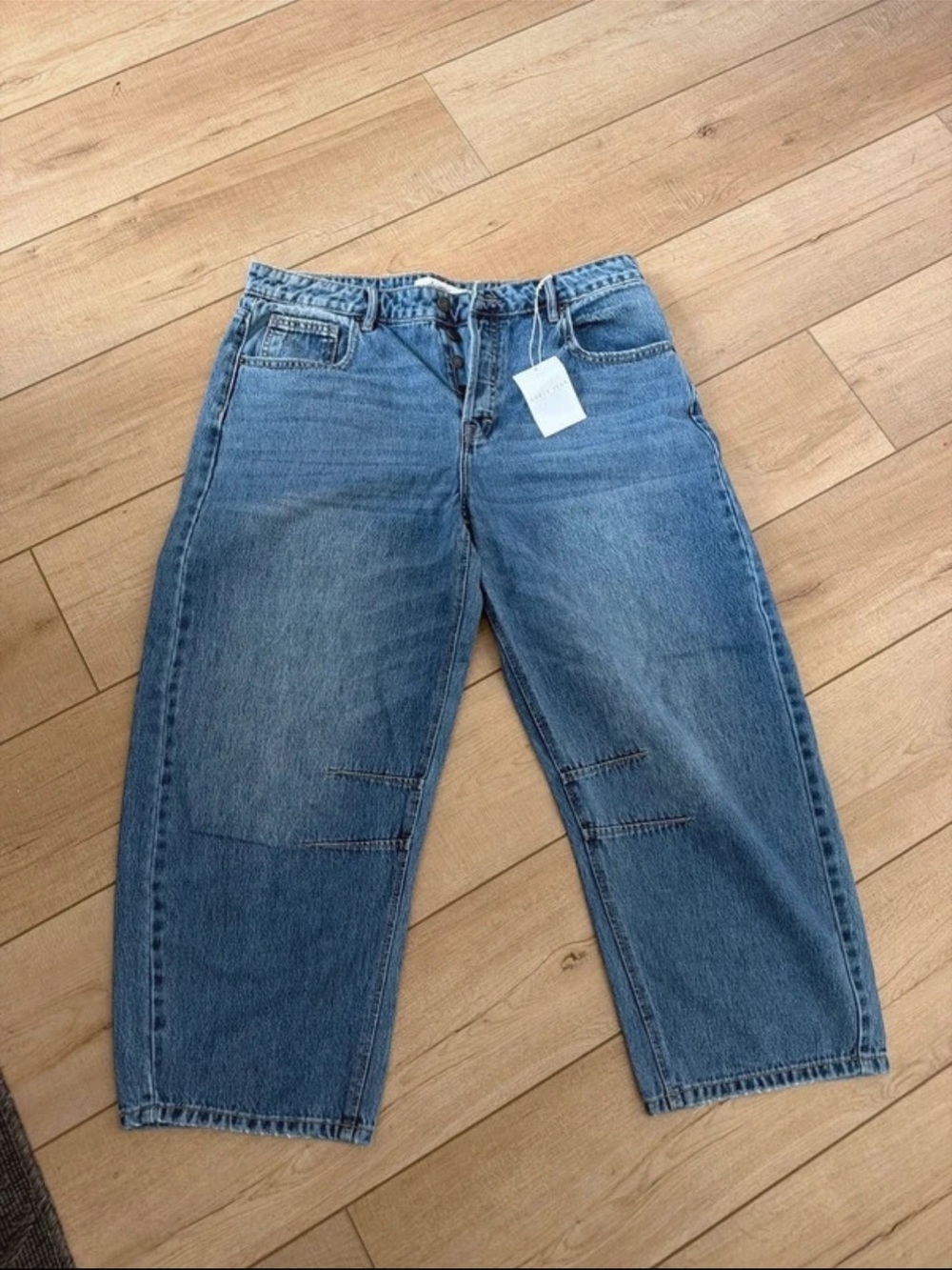 Carly Jean Los Angeles Relaxed Light Blue Denim Jeans
